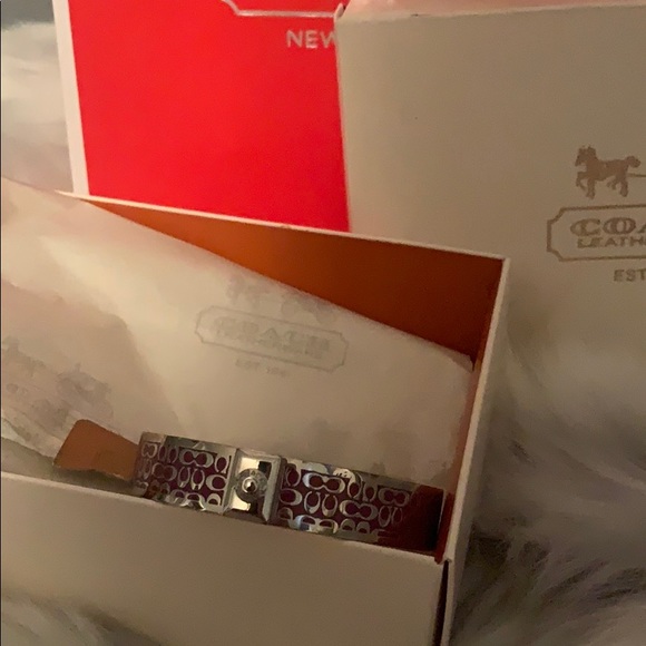 Pink purple silver Coach bangle - Picture 3 of 6